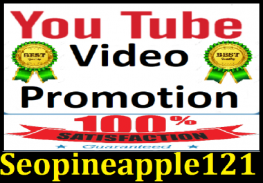 High Quality YouTube Video Package Promotion Marketing Very Fast Service