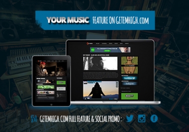 Feature your MUSIC project on my popular website