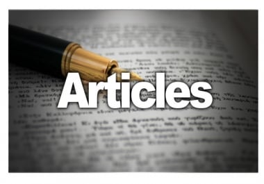 I will write articles about anything up to 700 words