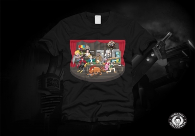 Design a beauty illustration for a t-Shirt