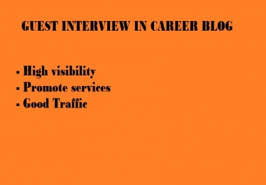 Guest interview in my career blog