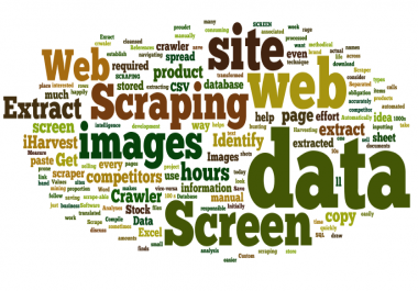 1500 Data Extraction,  Web Scraping,  Data Mining