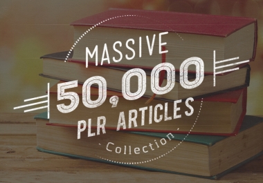 Massive 50,000 plr article collection