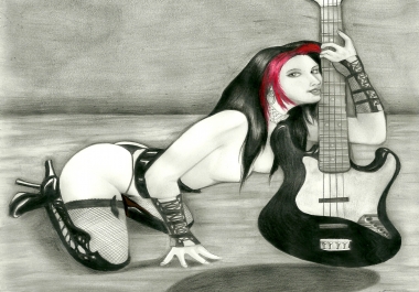 I will draw a Sexy Artistic image with your idea