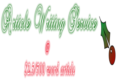 Article Writing Service