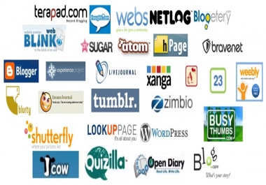 Build 50 web 2.0 blog of Highest Quality & Most Effective Links!