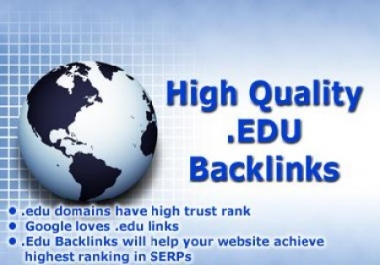 Powerful 13. EDU backlinks on universities websites PR 6,  7,  8,  9