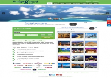 Automated Wordpress Hotel,  Flight,  Cruises,  Rental Cars & Amazon Store Search Engine Script