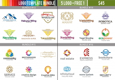 Wide Choice of Logo Templates