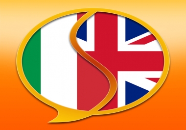 Translate 1k words Italian/English