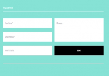 I will create a contact form for your website