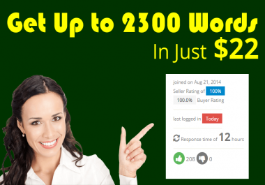 SPECIAL SERVICE Get SEO Optimized 2300 to 2500 words