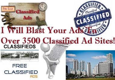 I Will Post CLASSIFIED Ads And Links To Over 5 Million Audience Through Advertising Sites