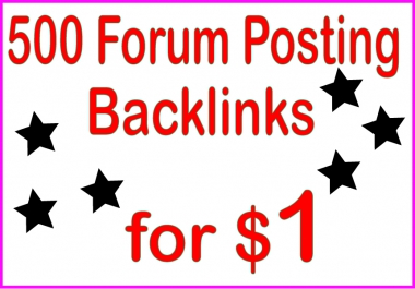Boost Site Alexa Rank with 500 Forum backlinks