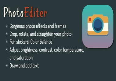 I will give you source code photoeditor for android