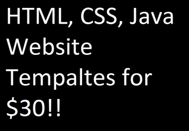 Cheap HTML,  CSS,  and JS WEBSITE TEMPLATE