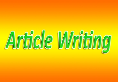 I&rsquo ll write more than 400 words unique article on a subject