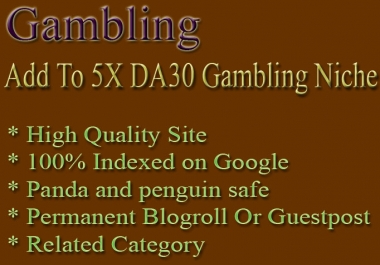 Give you 5x DA30 Gambling Blog