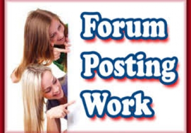 ★★★ Forum Posting Service ★★★ 50 Unique Domains ★ 50 Quality Contextual Links ★ DA20+ ★ PA20+