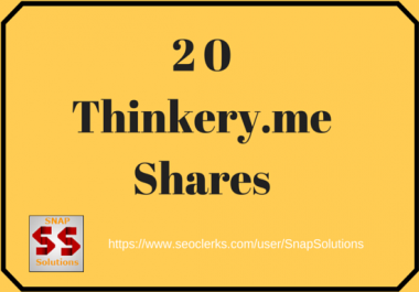 Bring You 20 THINKERY. ME Shares Manually For Your URL