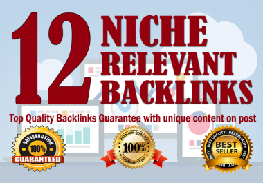 Do 12 Manually Top Quality Niche Relevant Backlinks