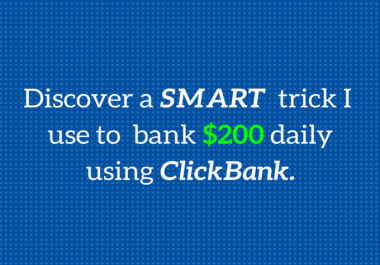 SMART Way To Make Money With ClickBank