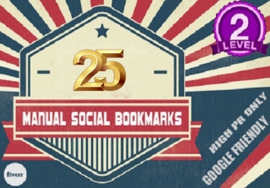 manually submit site to 25 High DA Bookmarking sites