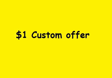 Custom Offer for my client 