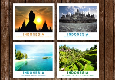 Send you POSTCARD from Indonesia
