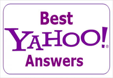 Give You 15 Yahoo Answers With Your Website URL. Level 2 Accounts