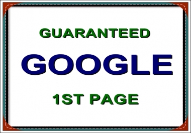Provide google 1st page ranking with off page SEO