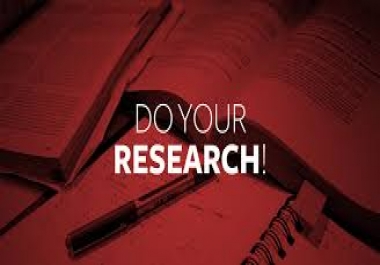 do in depth online research on any topic