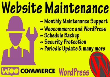 Monthly Website Maintenance and Management support