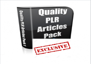 Get HQ 50000 PLR articles on various niches with great bonus