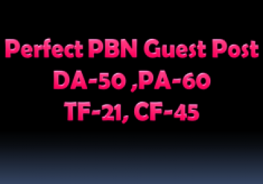 Write and Guest Post on DA50 Blog