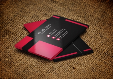 design 2 sided unique and eye catching business card