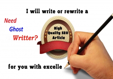 SEO Article Freelance Writer - I Will Be Your SEO Article Ghost Writer For Blog Or Website Post - Hurry Order Now Limited Time OFFER