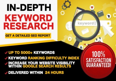 Provide In depth SEO Keyword research