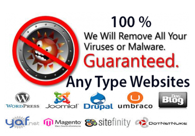 Remove all malware,  Hacked site or Malicious code from any type website