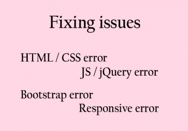 fix issue html,  css,  bootstrap and responsive website