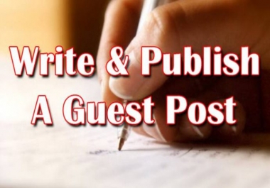 Write and Publish your Guest post
