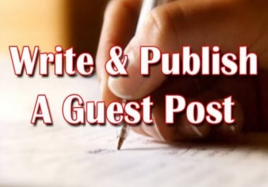 Write and Publish your Guest post