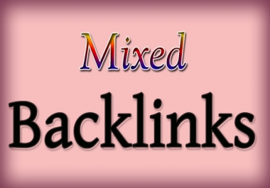 Do 25 mixed high PR Backlinks Manually