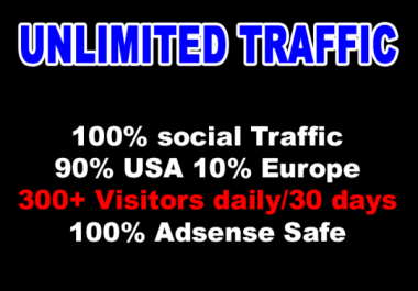 1 MONTH Targeted Website Traffic Social Visitors