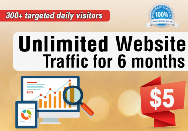 Unlimited Website Traffic For 6 Months - Trackable on Google Analytics