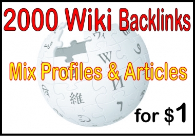 Do 2000 High PR Wiki Backlinks