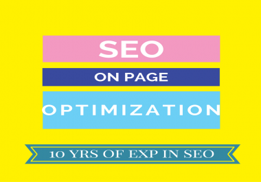 On Page SEO Optimization