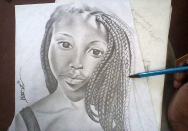 Draw pencil portrait sketch of your choice