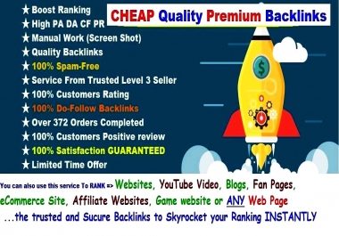 Dofollow BackLinks 3090+ Google SEO Rank BOOSTER Guaranteed Premium Backlinks- LIMITED Time Offer