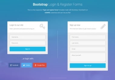 Covert psd to html5, bootstrap, Mail system in php